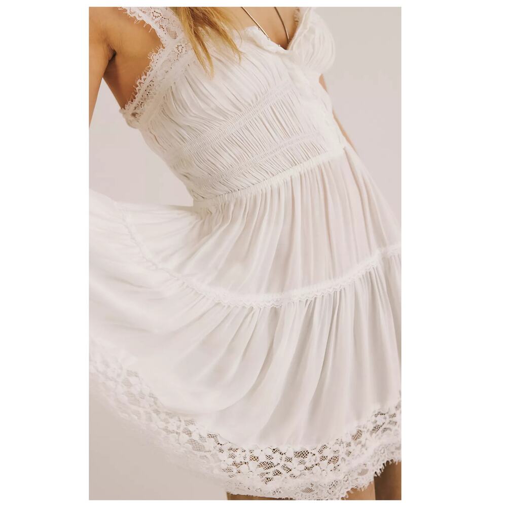 NEW Free People So in Love Slip Minidress Size Medium - Picture 6 of 13